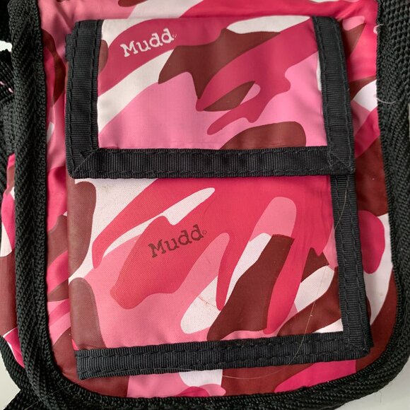 MUDD VINTAGE 90s HAND PINK CAMO CROSSBODY BAG PURSE Y2K LIMITED EDITION NYLON - Picture 2 of 13
